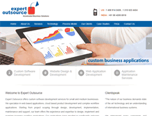 Tablet Screenshot of expertoutsource.com
